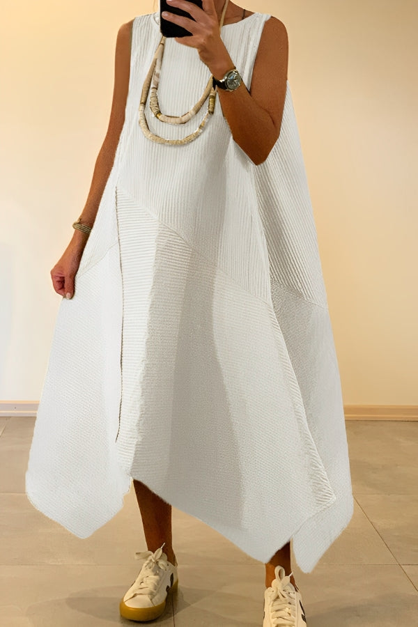 Casual Loose Irregular Hem Dress