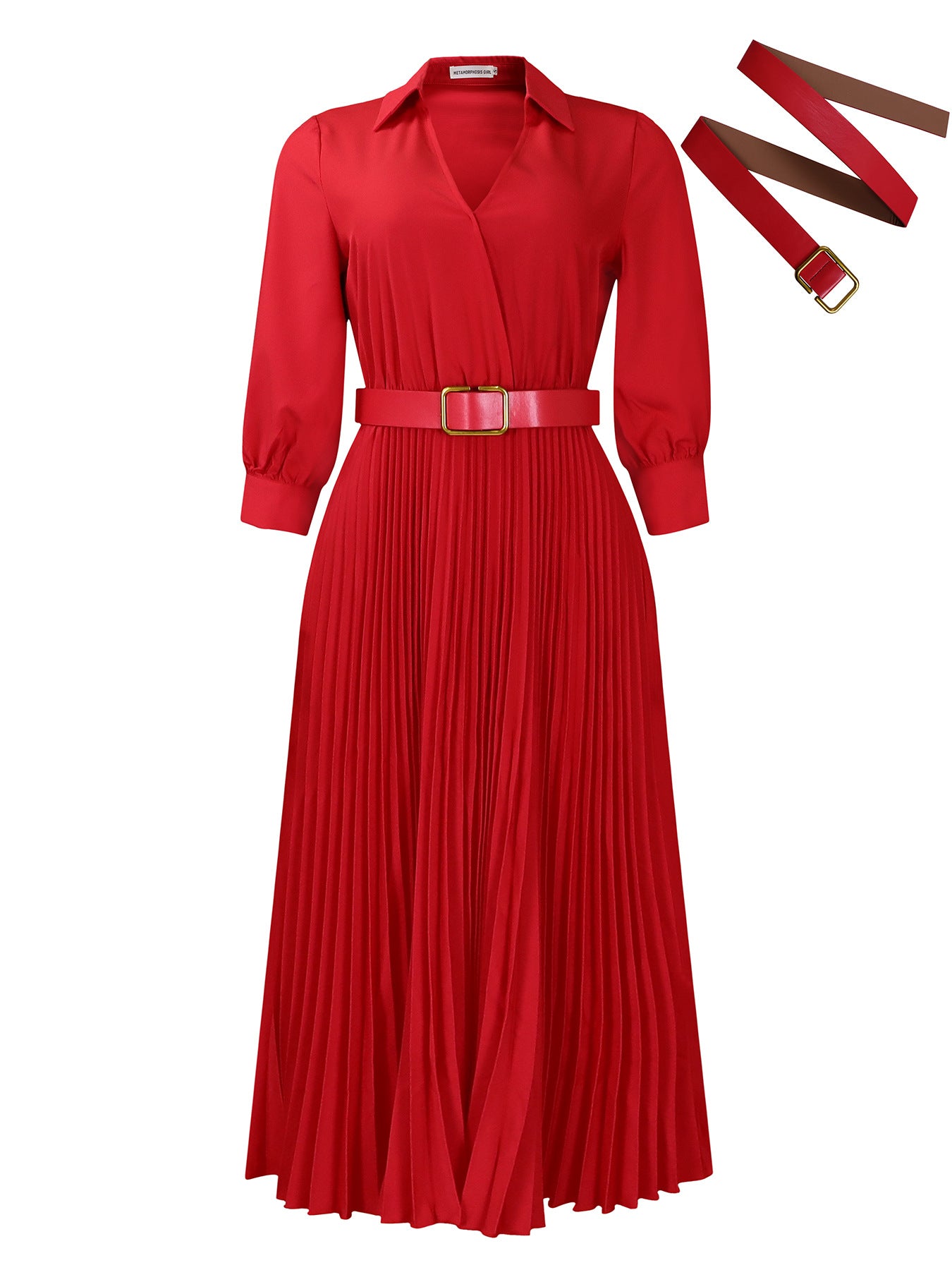 2024 New Women's Solid Color plus Size Cross-Border Dress