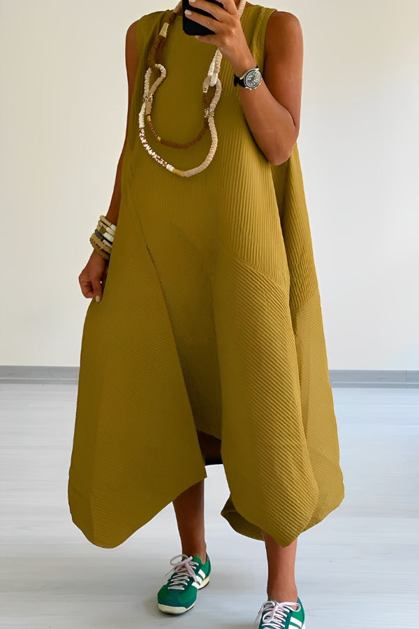 Casual Loose Irregular Hem Dress