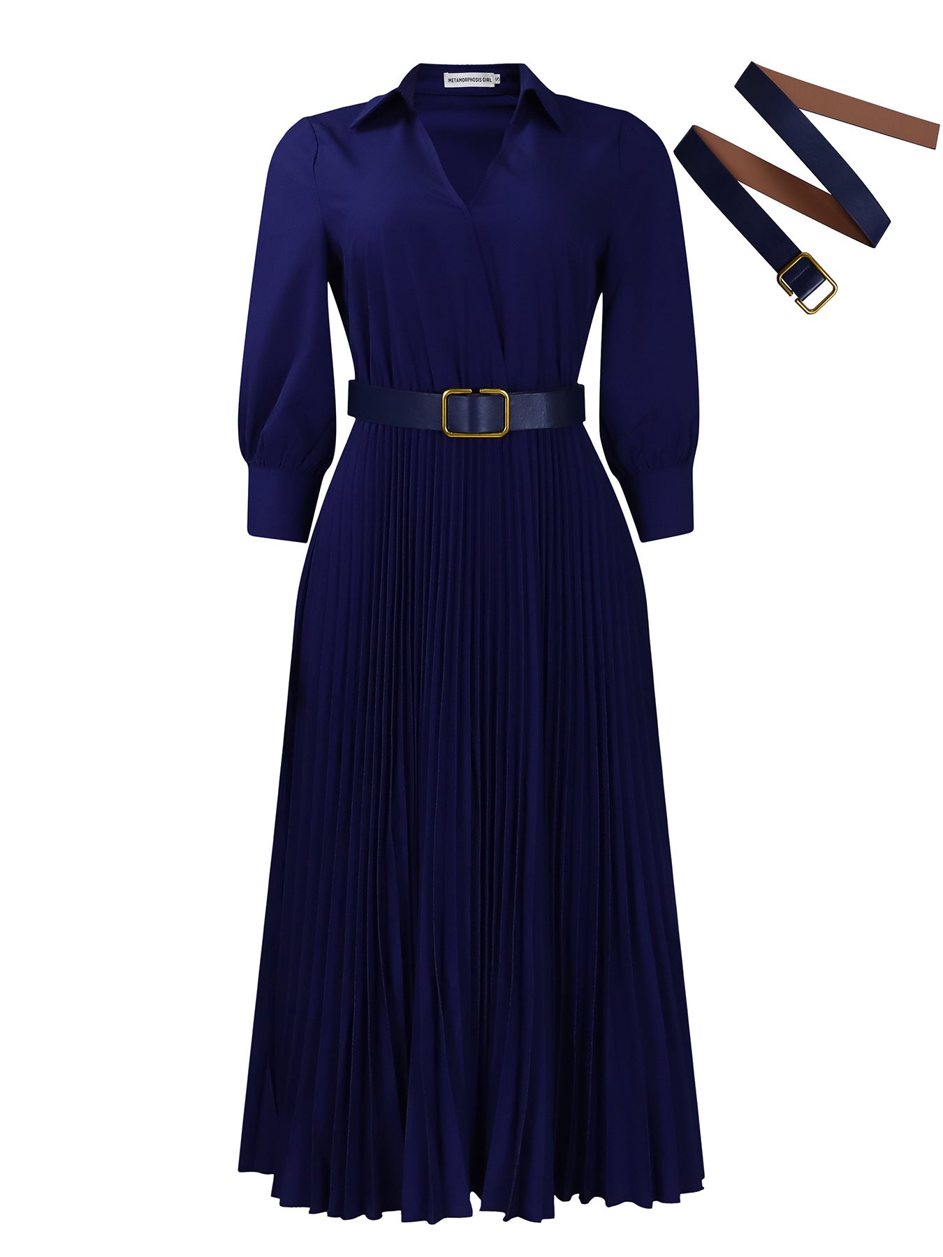 2024 New Women's Solid Color plus Size Cross-Border Dress