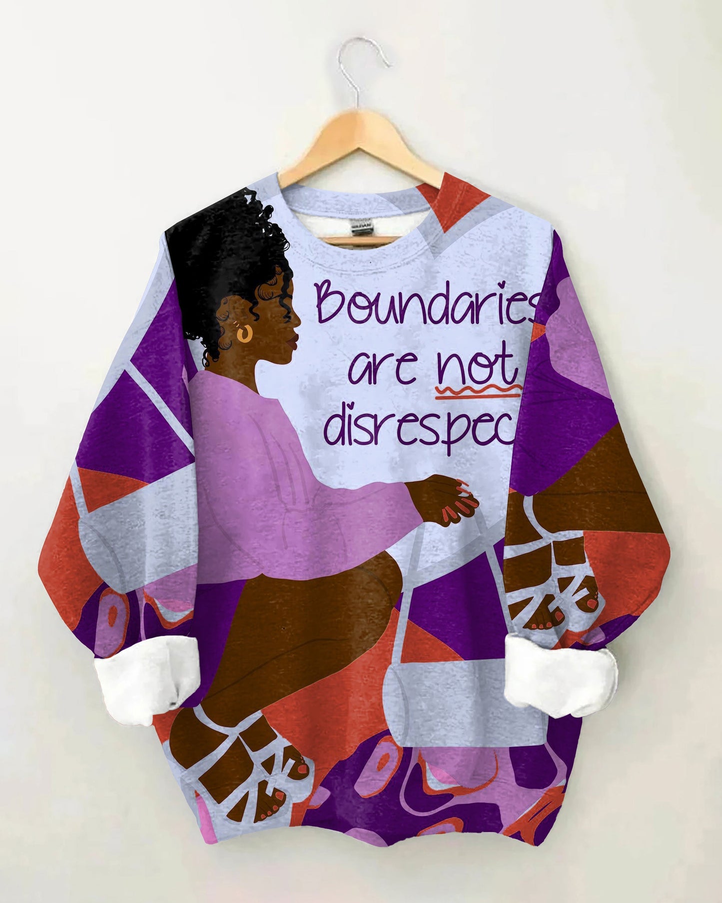 Brown Women Fashion Print Sweatshirt
