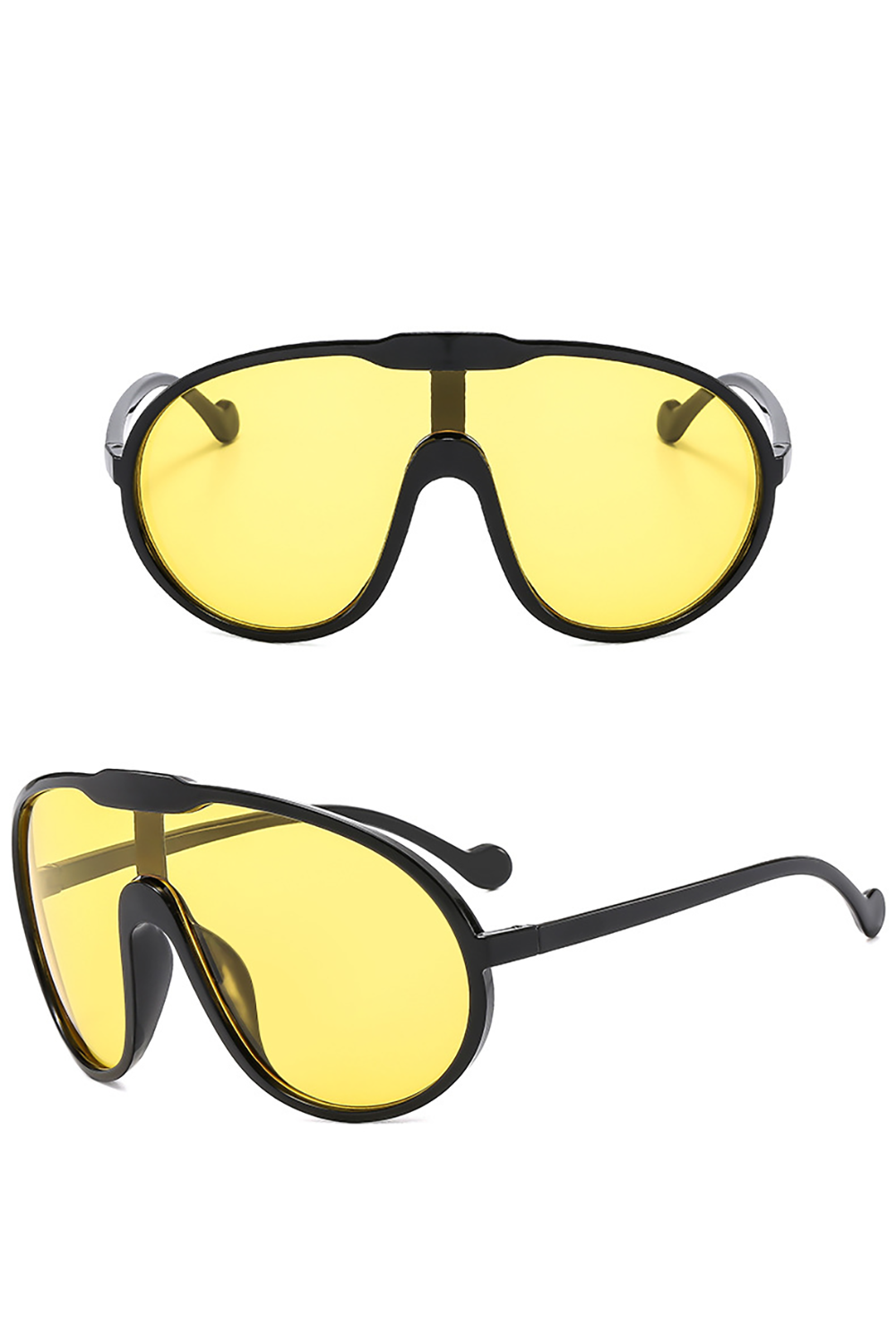 Yellow Lens Oversized Frame Outdoor Sunglasses