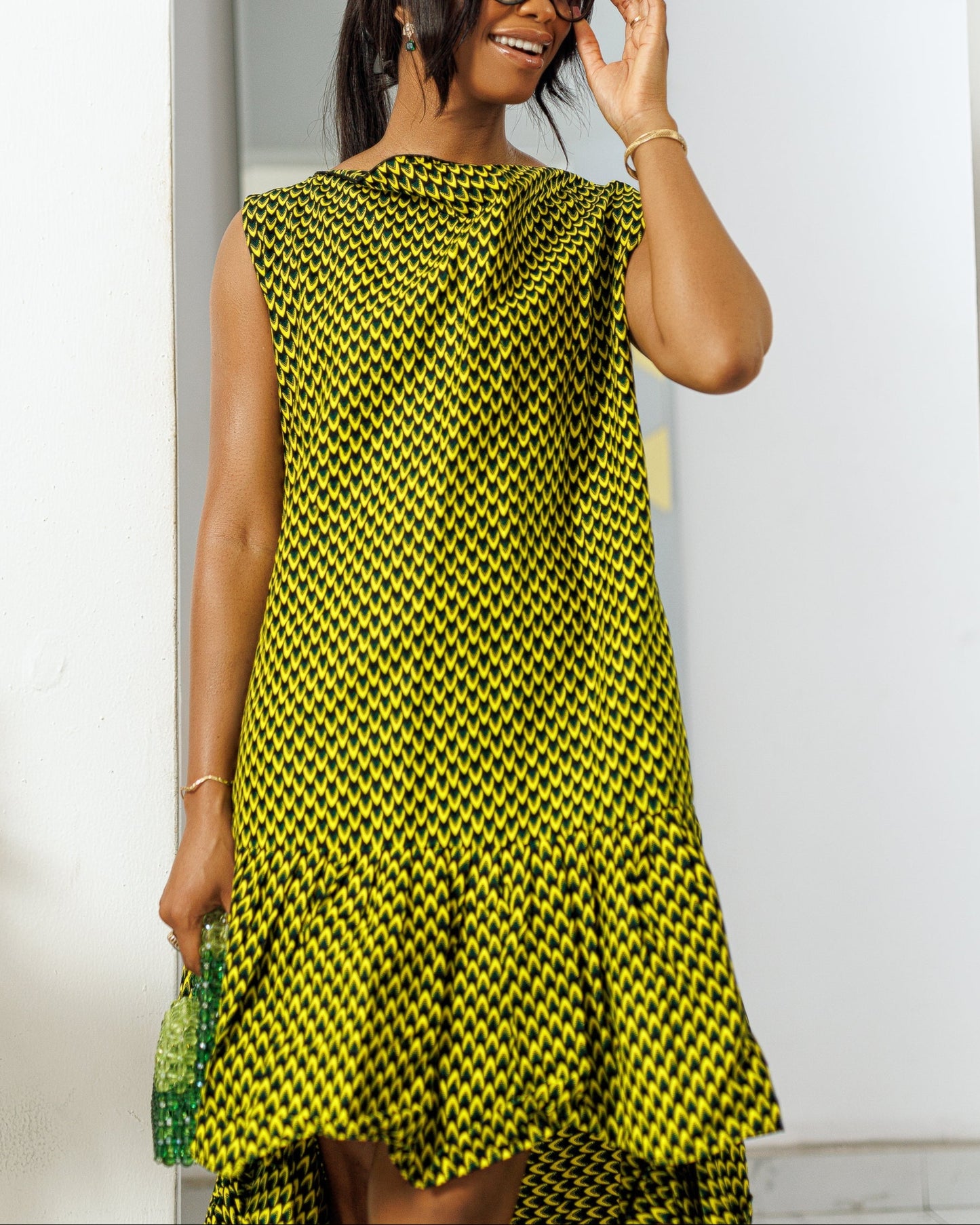 Women's Summer Sleeveless Ruffle Dress