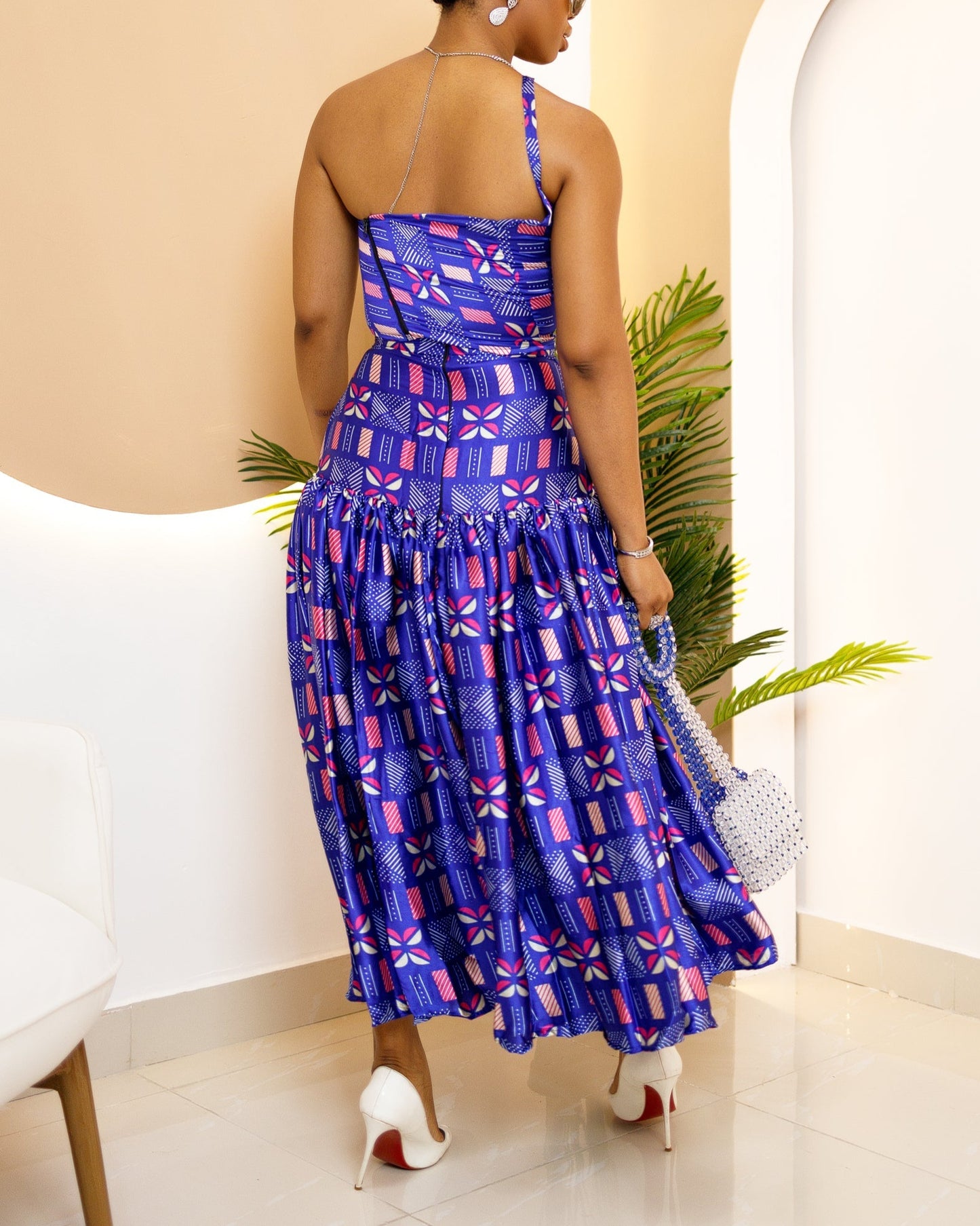 Women's Summer Casual Print Sleeveless Maxi Dress