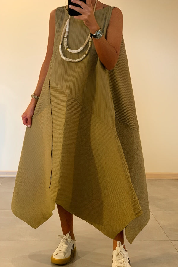 Casual Loose Irregular Hem Dress