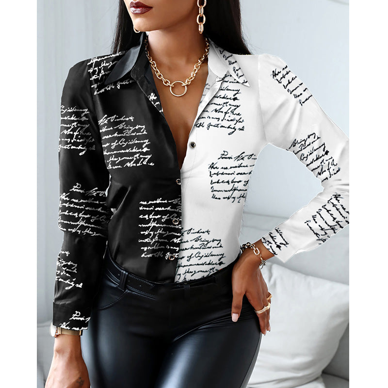 Julia Fashion - Women Fashion Shirt Lady Long Sleeve Blouse