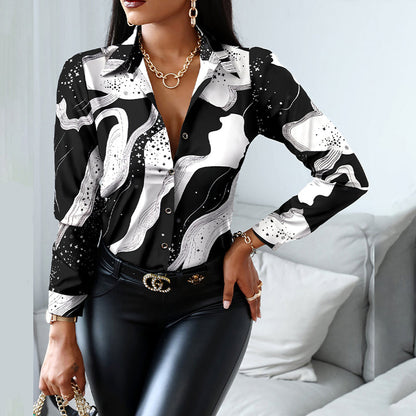 Julia Fashion - Women Fashion Shirt Lady Long Sleeve Blouse