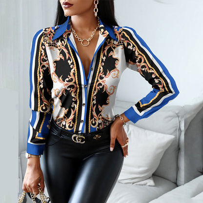 Julia Fashion - Women Fashion Shirt Lady Long Sleeve Blouse