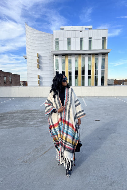 Rich Auntie Winter Open Front Long Kimono