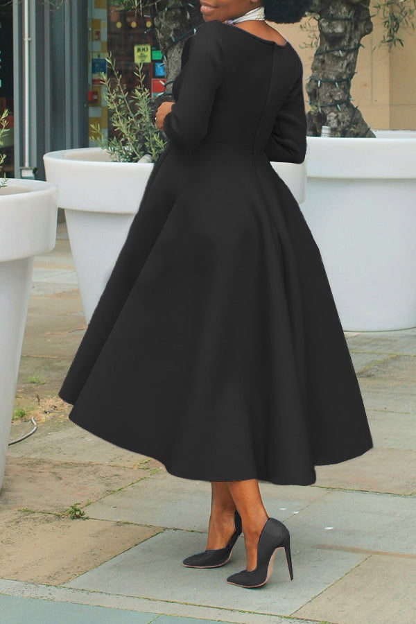 So Splendid 3/4 Sleeve Swing Dress