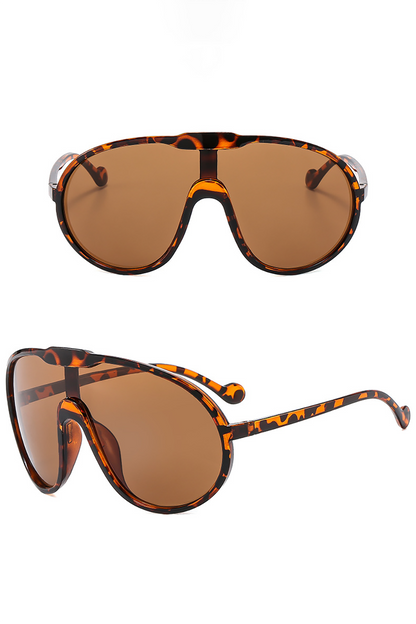 Yellow Lens Oversized Frame Outdoor Sunglasses