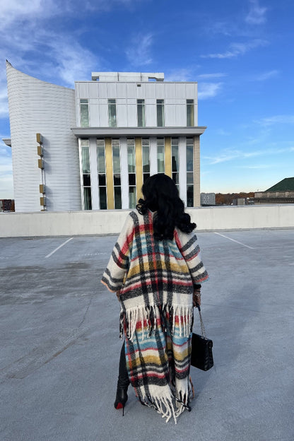 Rich Auntie Winter Open Front Long Kimono