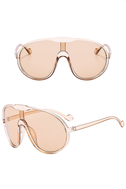 Yellow Lens Oversized Frame Outdoor Sunglasses