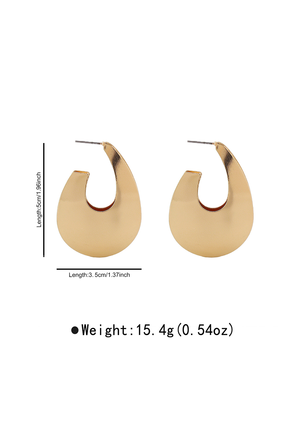 Alloy Flower Design Fashionable C-Shaped Hoop Earrings