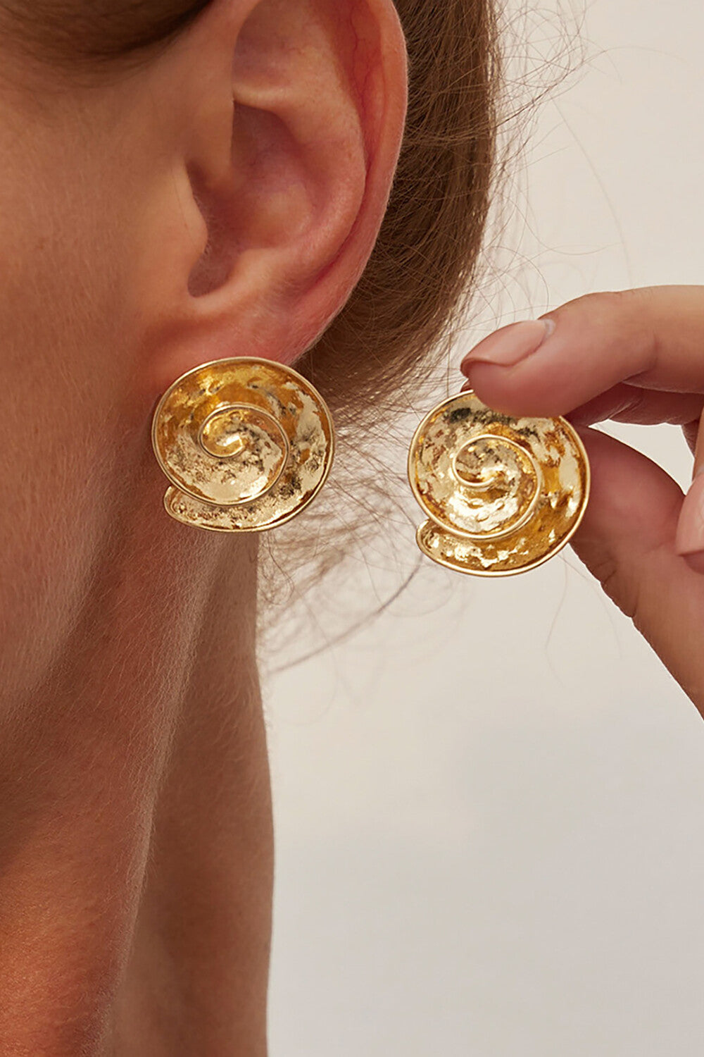 Alloy Starfish Design Vacation Oversize Stud Earrings