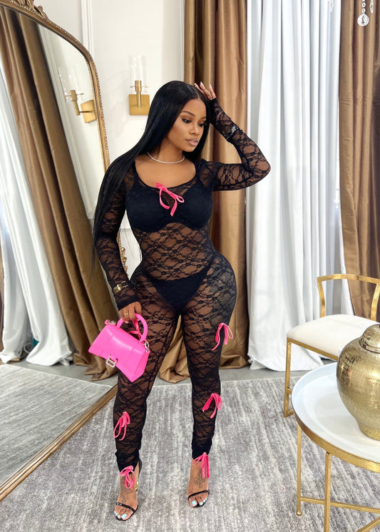 Women's Sexy Lace Jumpsuit