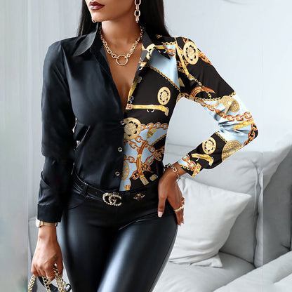 Julia Fashion - Women Fashion Shirt Lady Long Sleeve Blouse