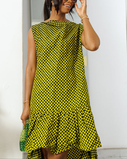 Women's Summer Sleeveless Ruffle Dress
