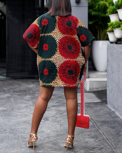 Women's Casual Print Shift Dress