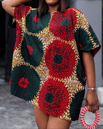Women's Casual Print Shift Dress