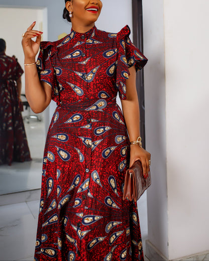 Women's Casual Print Maxi Dress