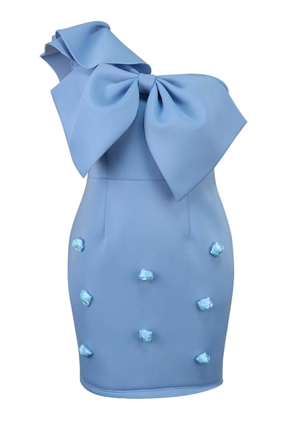 Party Bow Tie Off Shoulder Dress