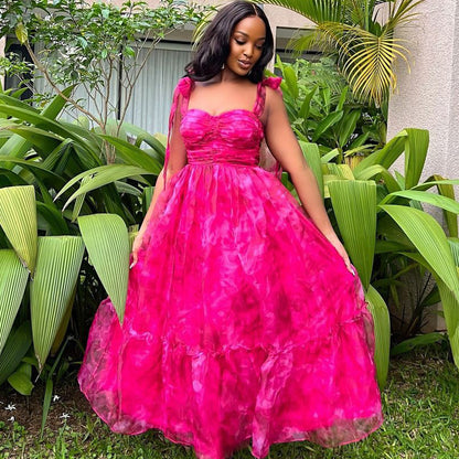 New Women's plus Size Banquet Dress Fashionable Elegant Sling Dress Women