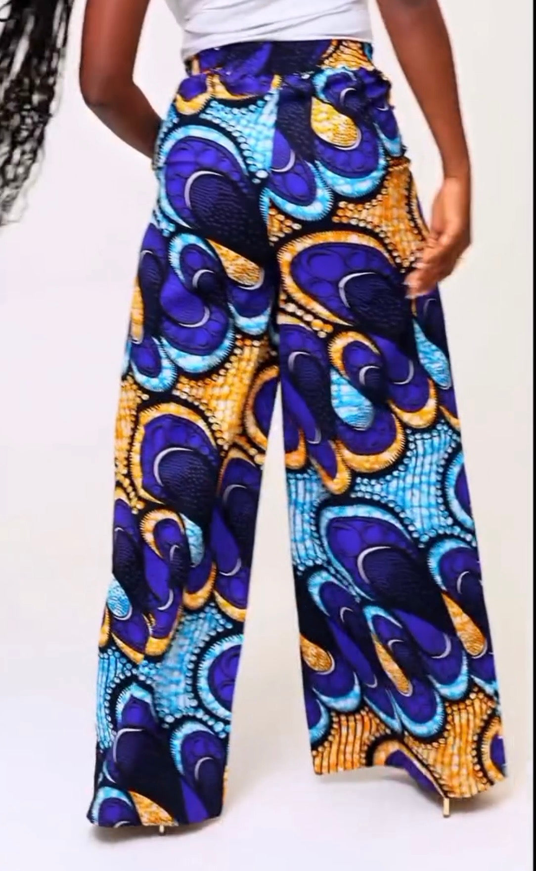 Casual Printed Coat See-through Chiffon Shirt Trousers Suit