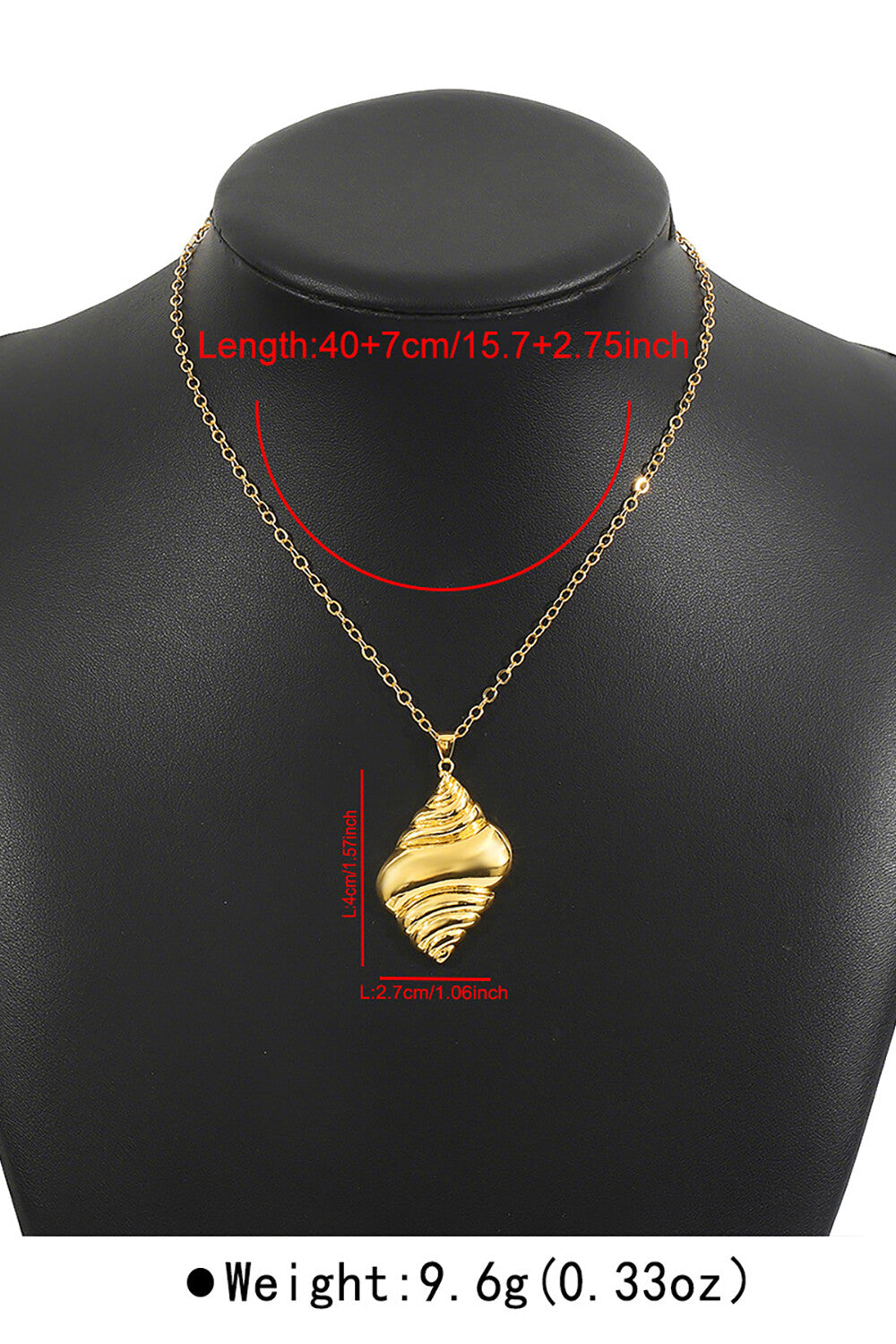 Alloy Conch Design Stud Earrings Rings Necklace Set