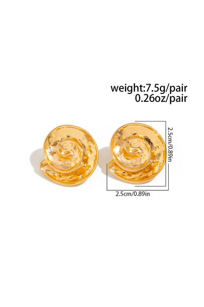 Alloy Starfish Design Vacation Oversize Stud Earrings