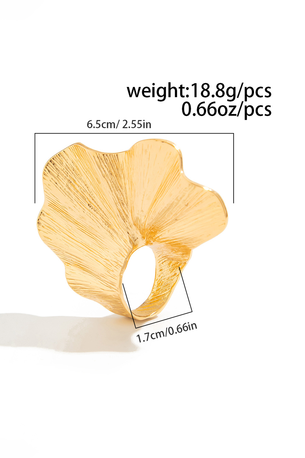 Textured Irregular 3D Oversize Fashionable Rings
